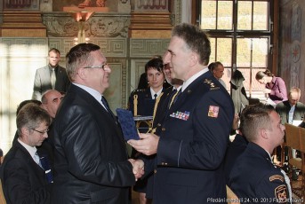 Čestná medaile předána v Praze dukovanskému hasiči