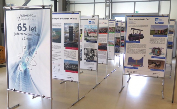 Výstava 65 českého jaderného průmyslu v třebíčském Alternátoru