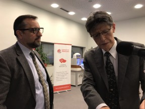 Ján Štulle s technickým ředitelem ATMEA Takashi Kanagawa.