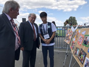 Na korejském festivalu v třebíčské Borovině.