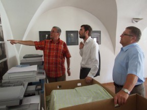 Jednatel firmy Kapucín - Repro s.r.o. Petr Škarabela představuje činnost firmy 