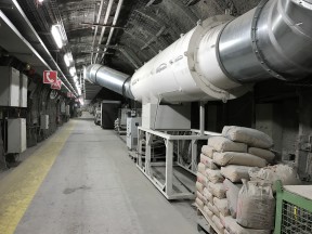 Pohled do jedné z chodeb podzemní laboratoře