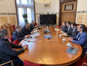 Pracovní setkání s ministrem průmyslu a obchodu