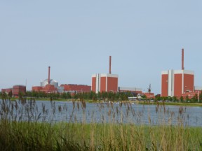 Pohled na elektrárnu Olkiluoto - Finsko